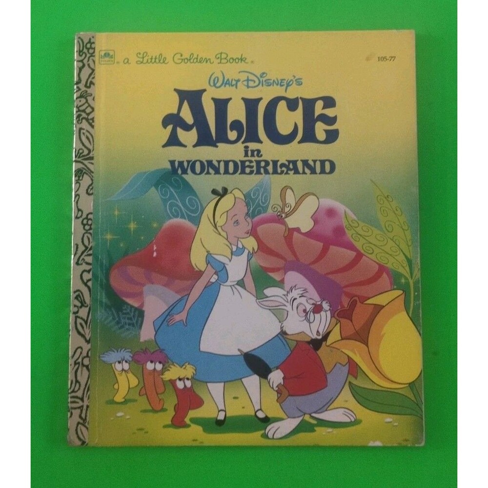 Little Golden Book Alice In Wonderland 105-77  1991